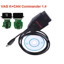 VAG K CAN Commander 1.4 with FTDI FT232RL PIC18F258 Chip OBD2 Diagnostic Interface Cable for VW / AUDI / SKODA / SEAT newest 100% xtool vag401 obd2 auto diagnostic tool for audi vw seat skoda vag 401 code reader free update online free shipping