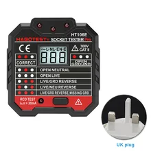 Разъем электрической цепи тестер напряжения сети неисправности стены портативный Инструменты детектор Электрический искатель Мини ЖК-дисплей цифровой полярности