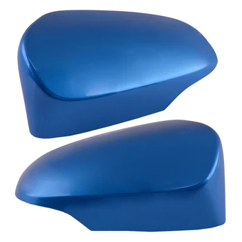 

CITALL ABS 2pcs Car Blue Side Rearview Wing Door Mirror Cover Cap Housing Fit for Toyota Corolla 2014 2015 2016