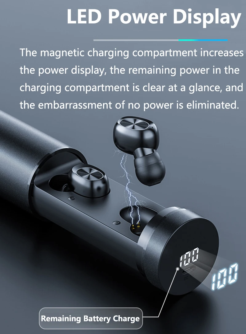 B9 TWS Bluetooth Earphones True Wireless Earphone 8D HIFI Sport With MIC Earbuds Gaming Music Headset For Xiaomi Huawei Iphone
