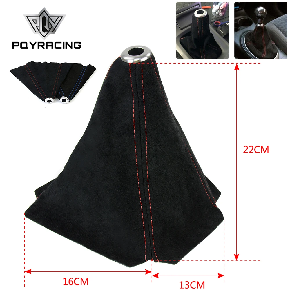 PQY Универсальный Jdm черный замшевый переключатель для M/T ручной переключения