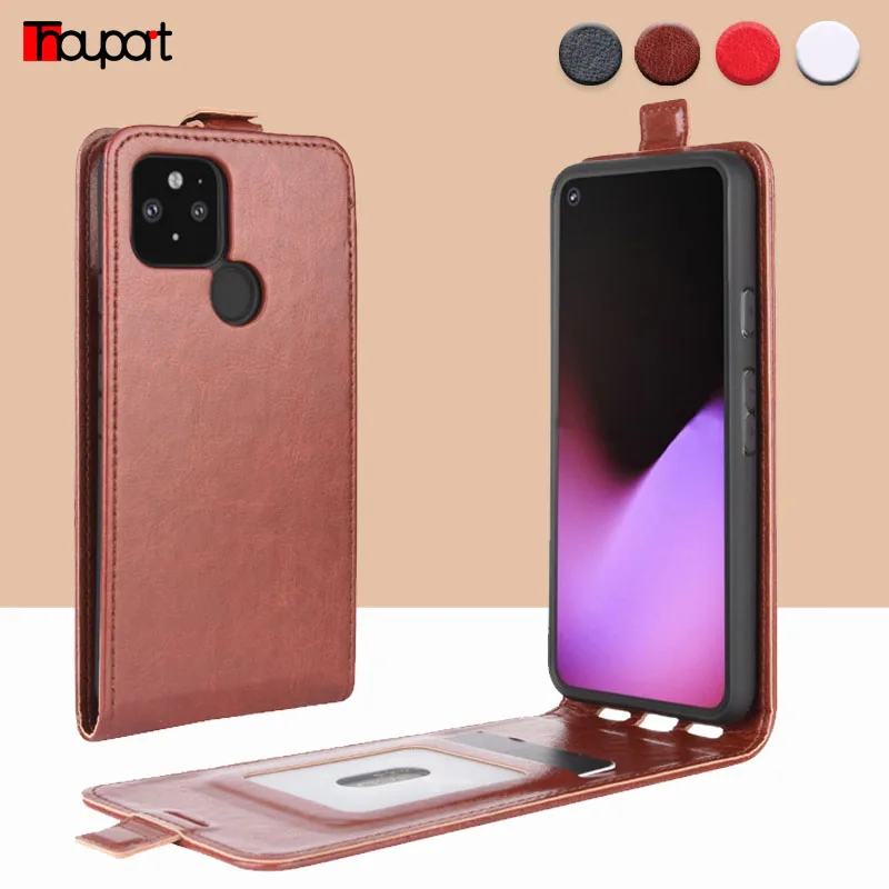 

Shockproof Case For Google Pixel 4A 5G 3a 4 XL Cover Silicone + Leather Vertical Flip Cases For Pixel 2 XL Smartphone Protector