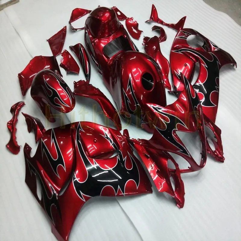 C Пользовательские мотоцикла обтекателя Для Suzuki 2008- GSX-R1300 08 09, 10, 11, 12, 13, 14, 15, 16 лет Мотор панели+ литья под давлением красный - Цвет: C