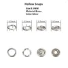 50sets Silver Metal Brass Pearl Prong Snap Buttons, Press Studs Fasteners, Baby Romper Buckle, Clothes Bag Sewing diy 5