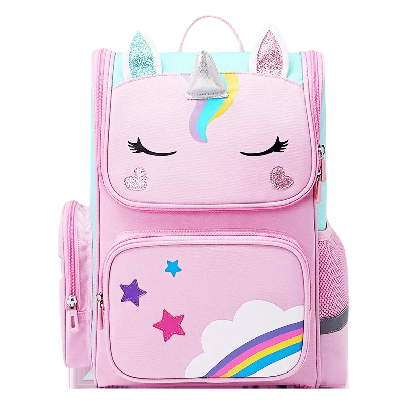 

Girls Orthopedic Backpack For Children 3D Cartoon School Bag Kids Grade 1-3-6 Schoolbag Fashion Primary Waterproof BooKbag Sac