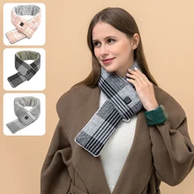 

Electric Heated Scarf winter warm Scarf Adjust Temperature Scarves Winter Neck Warm Shawl Couple Neckerchief For Cycling Camp