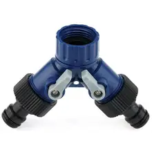 

3/4" Water Tap Splitter 2 Way For 1/2" Caliber Quick Connector Adaptor Y Shape Garden Tap Splitter For Irrigation