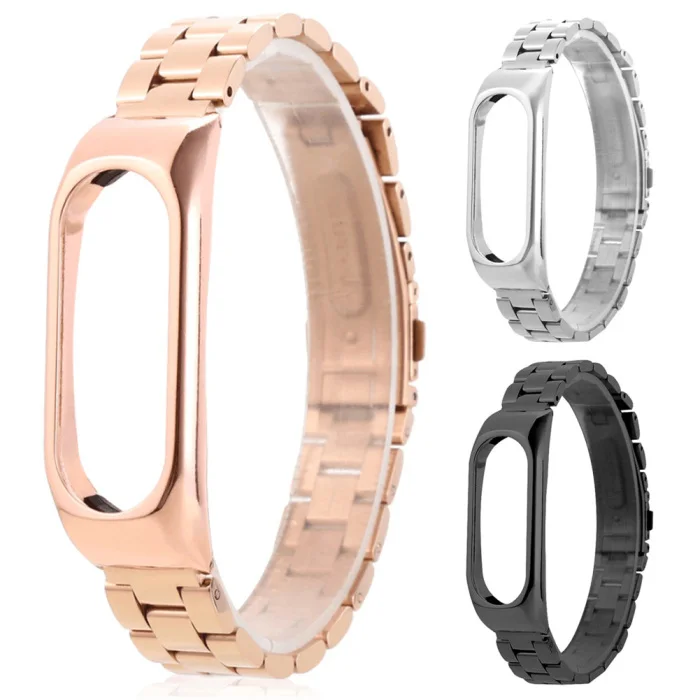 Сменный роскошный браслет из нержавеющей стали, ультратонкий ремешок для часов Xiaomi Mi Band 2 GV99