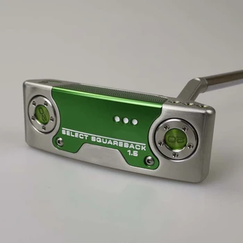 

SQUAREBACK 1.5 silver green skull putter golf clubs silver steel shaft with rod cover golf putter free shipping