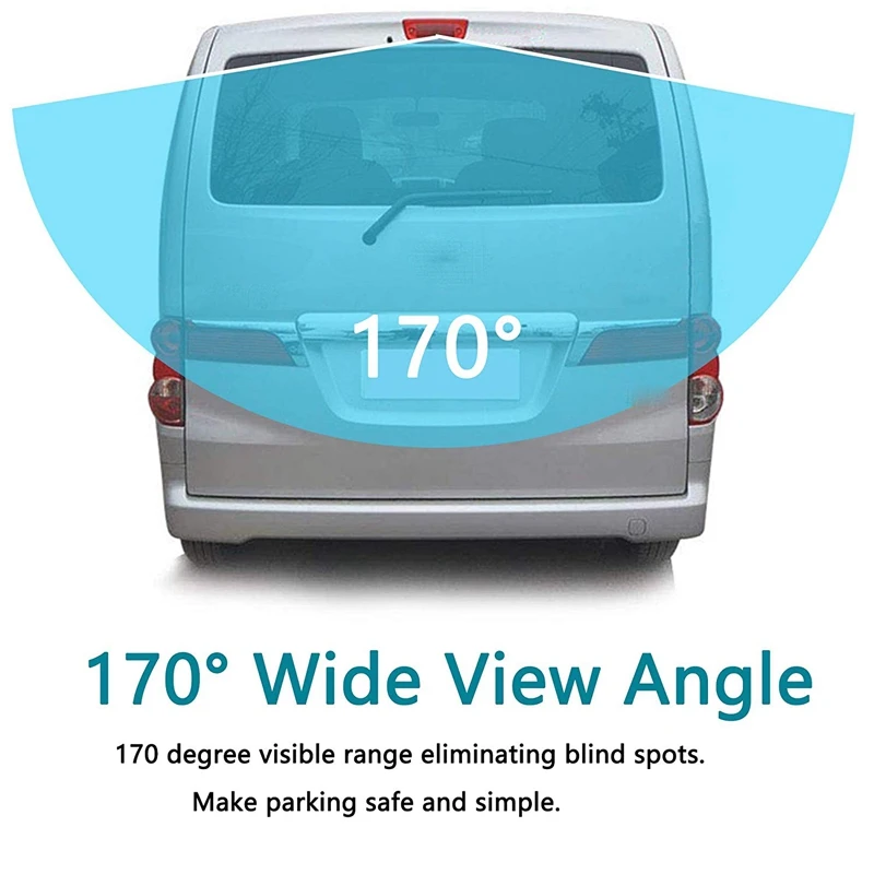  Led Third Brake Light Backup Camera for Nissan NV200 2010-2017 Reverse Rear View Reversing Waterpro