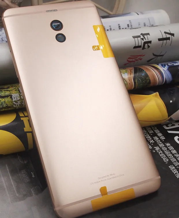 gold Подарок+ для Meitu Note 6 корпус батарейного отсека задняя крышка чехол Замена для Meizu M6 Note/Meilan Note 6 5,5" - Цвет: gold