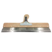 Самонивелирующийся инструмент для строительства цемента клеевой скребок с деревянной ручкой скребок из нержавеющей стали рейка для пилы зубной скребок