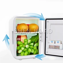 4L автомобильный холодильник с подогревом и охлаждением, небольшой холодильник, портативный холодильник, автомобильный бытовой двойной холодильник 220-240 В/12 В