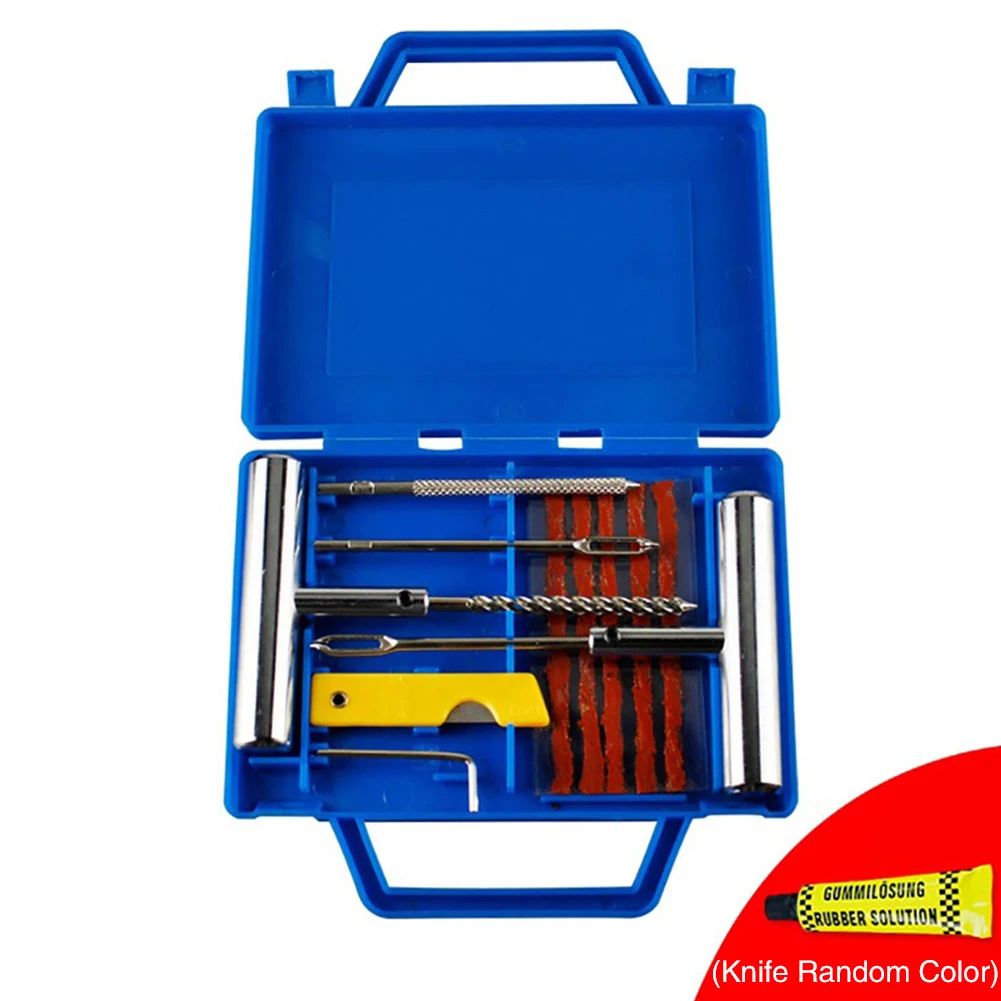 

11pcs Set Auto Van Motorcycle Bike Tyre Repair Kit Urgent Heavy Duty Universal metal plastic Heavy Duty Tire Repair Kits