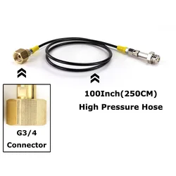 Enhanced CO2 Tank Adapter and Hose Kit with Quick Disconnect Connector (G3-4 x 100Inch)