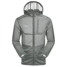 Мужская одежда Летний Стиль Уличная Повседневная модная Мужская ветрозащитная ультратонкая ветрозащитная быстросохнущая одежда с капюшоном 8909