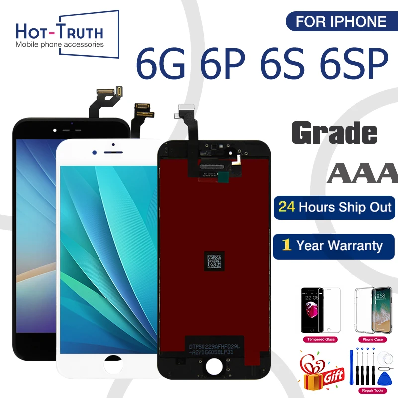 ЖК дисплей для iPhone 6 6S Plus 3D сенсорный экран AAA +++ дигитайзер в сборе 5S PLUS Pantalla 100%