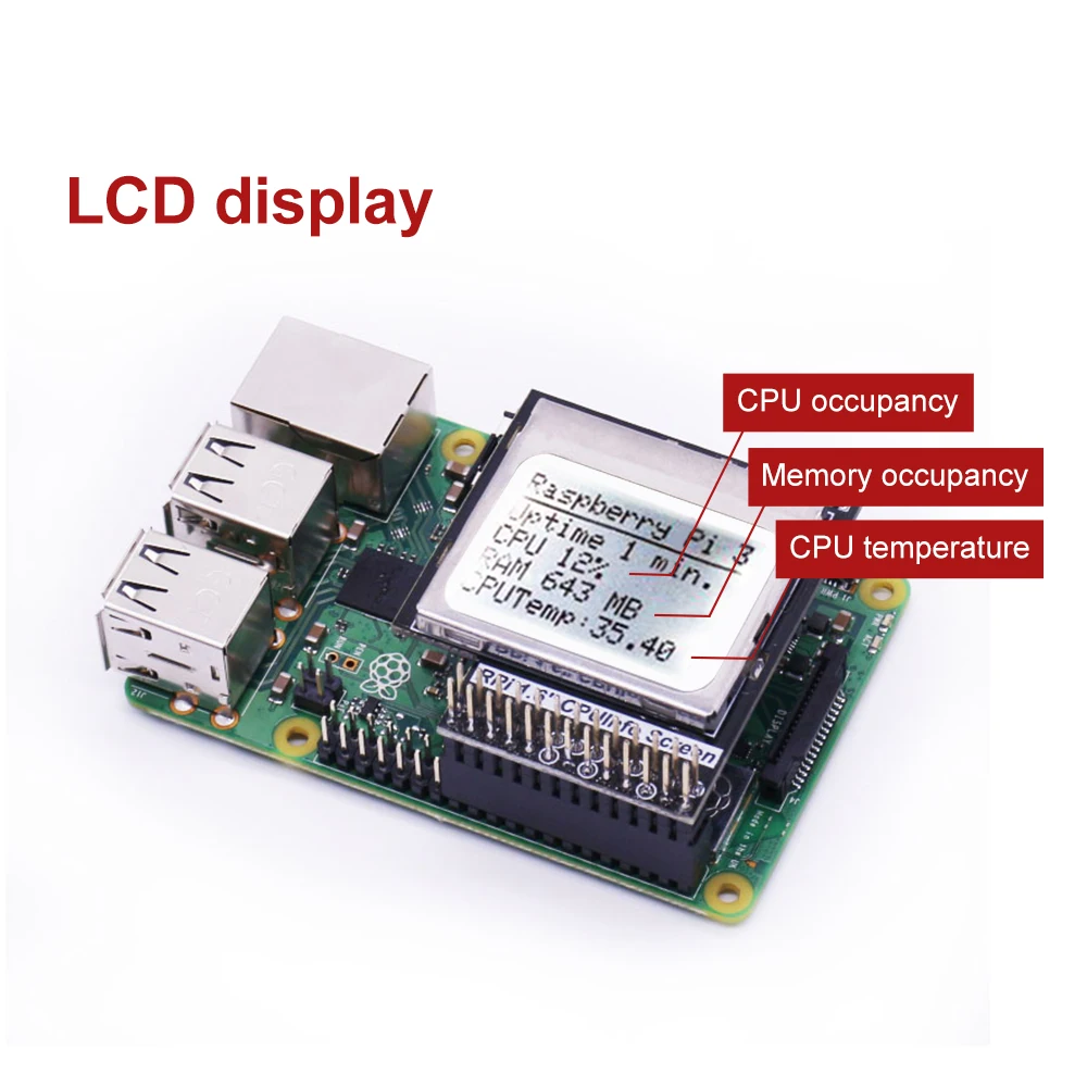 Raspberry Pi 3 Model B информация о ЦП ЖК экран 1 6 дюйма 84x48 с переключателем подсветки