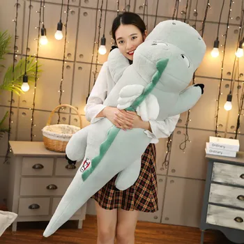 

High Quality Big Dinosaur Plush Toy Soft Cartoon Animal Dinosaur with Wing Stuffed Doll Baby Kids Birthday Gift 3 Colors