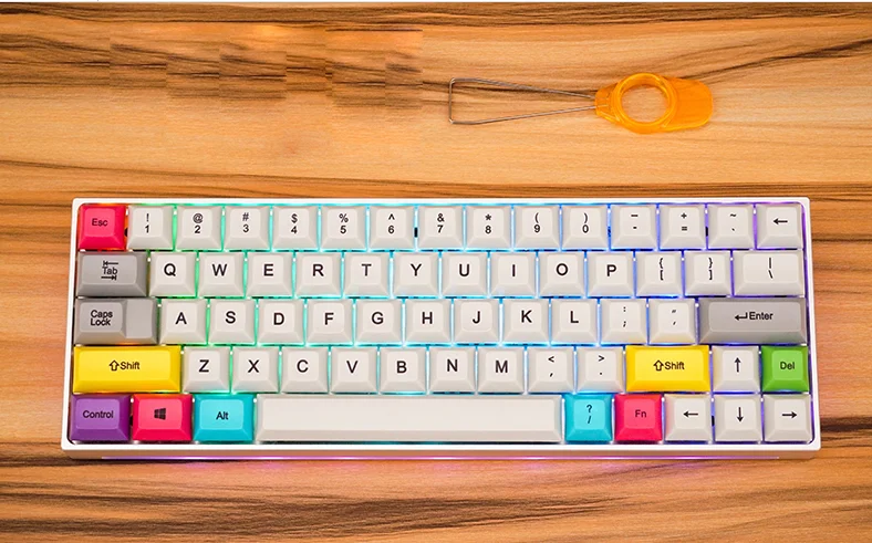 Металлический корпус с ЧПУ keycool 64 RGB клавиатура bluetooth механическая DSA keycap dyesub