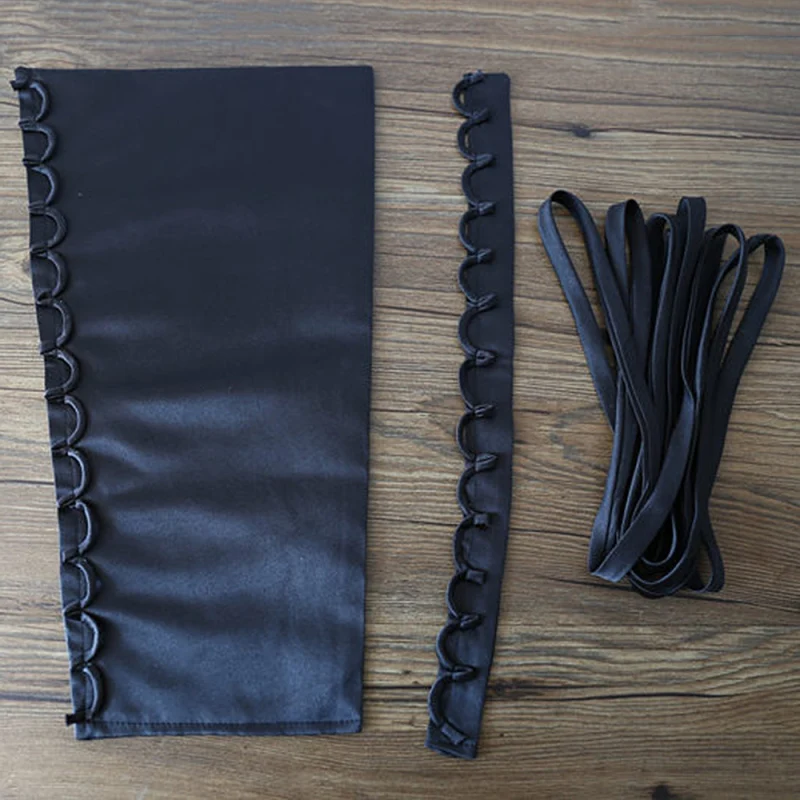 새틴 코르셋 키트 지퍼 교체 웨딩 가운 백 레이스 웨빙 DIY 공예 웨딩 드레스 액세서리 재료, 세트당 3 개
