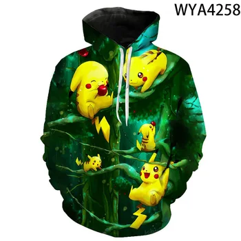 

3D Printed Animation Casual Men Women Children Sweatshirts Pokemon Fashion Boy Girl Hoodies Pullover Streetwear Cool Jacket