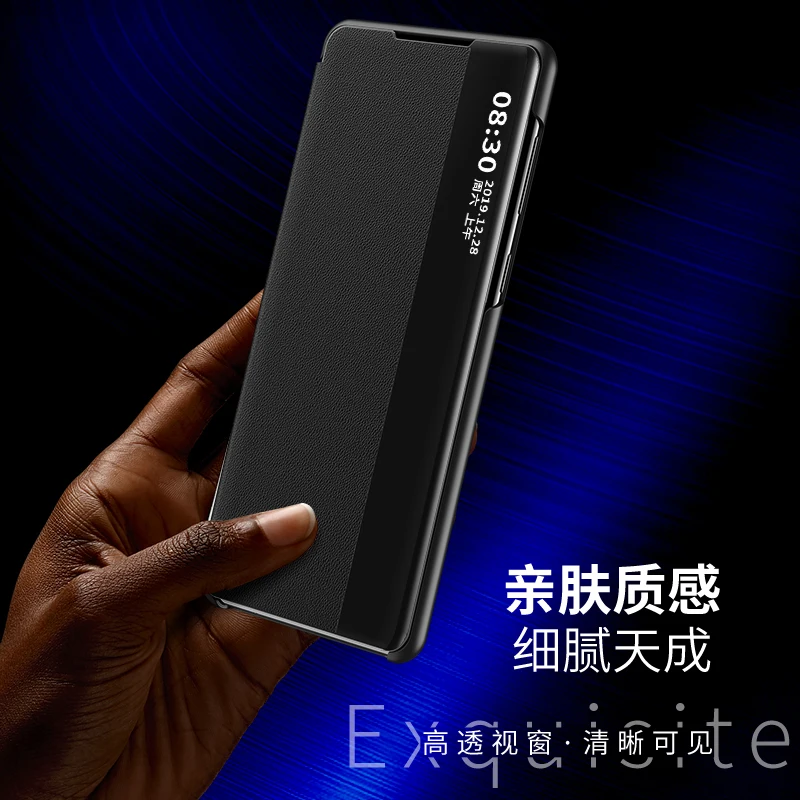 Умный зеркальный флип чехол для Xiaomi Mi 9 T Pro Redmi K20 кожаный накладка с подставкой