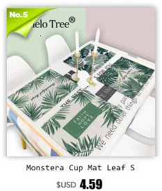 Nordic Kitchen Table Mats Flower American Placemats Cup Coaster Rectangle Kitchen Placemat Doily Manteles Individuales De Mesa