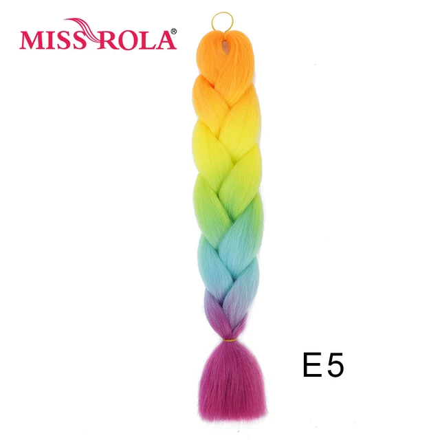 New Colors Synthetic Glowing Hair Twist Braids Ombre Color For white Women Braiding Hair Extensions Jumbo Braids KaneKalon Hair E5