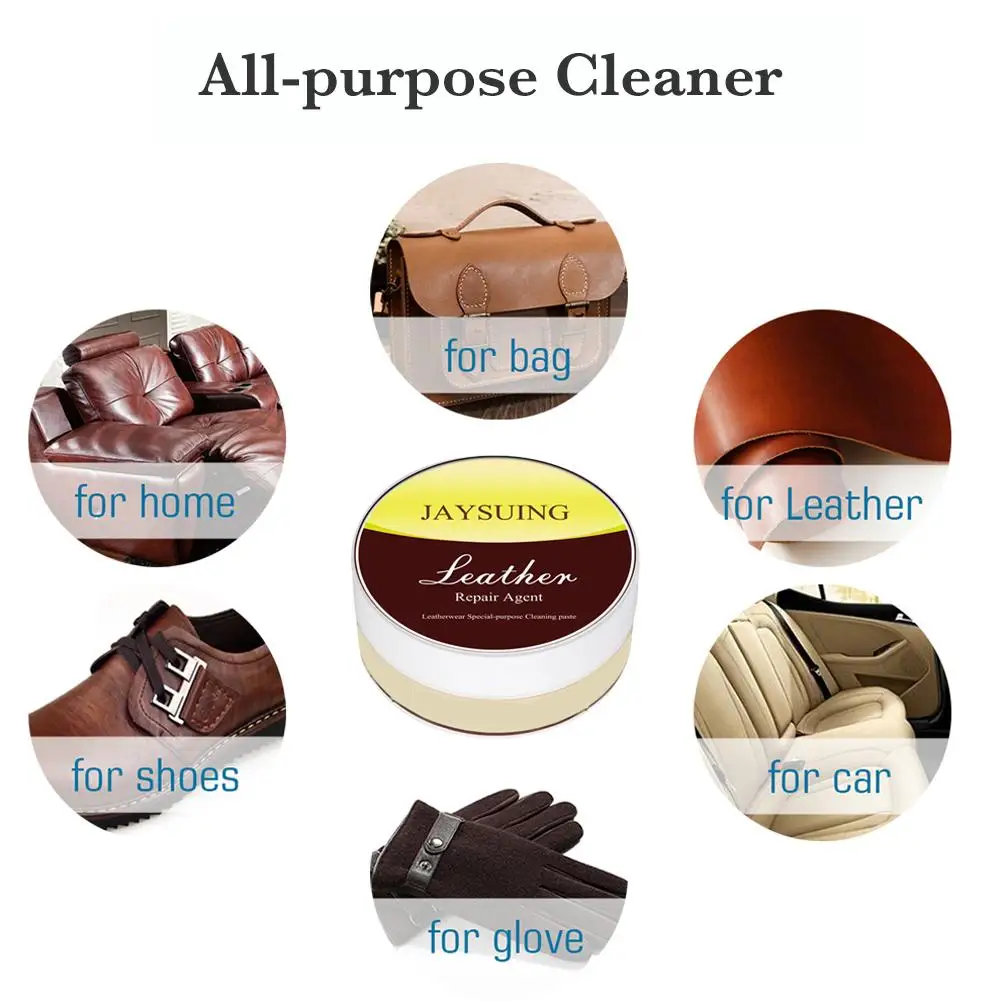 Household Leather Cleaner Leather Refurbishing Cleaner Repair Cream For Car Seat Sofa Leather Shoe Decontamination Cleaning Kit