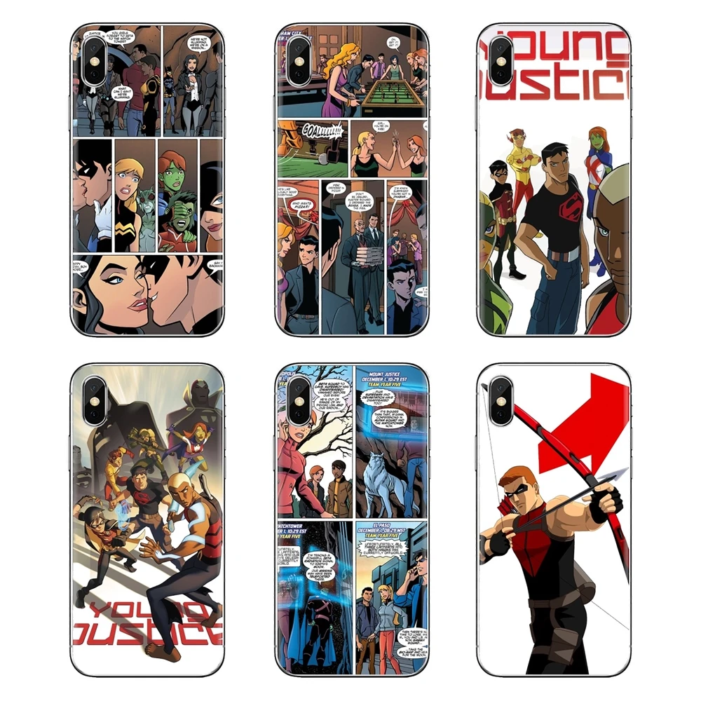 For Huawei Nova 2 3 2i 3i Y6 Y7 Y9 Prime Pro GR3 GR5 2017 2018 2019 Y5II Y6II Young Justice Season Soft Transparent Shell Case |