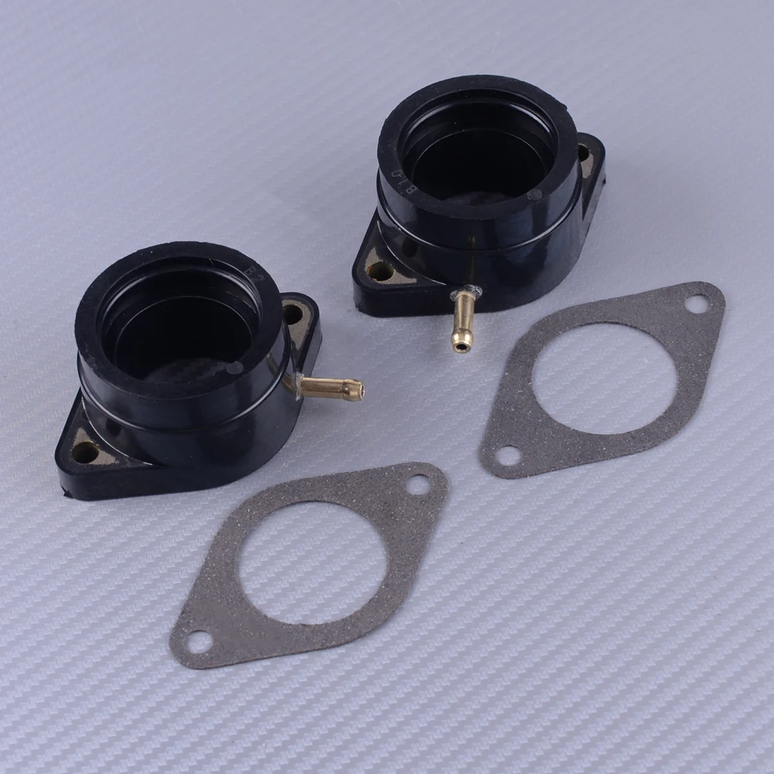

DWCX 2PCS 2A2-13586-00-00 Motorcycle Carburetor Intake Manifold Boot Joint Fit for Yamaha XS400 1977 1978 1979 1980 1981 1982