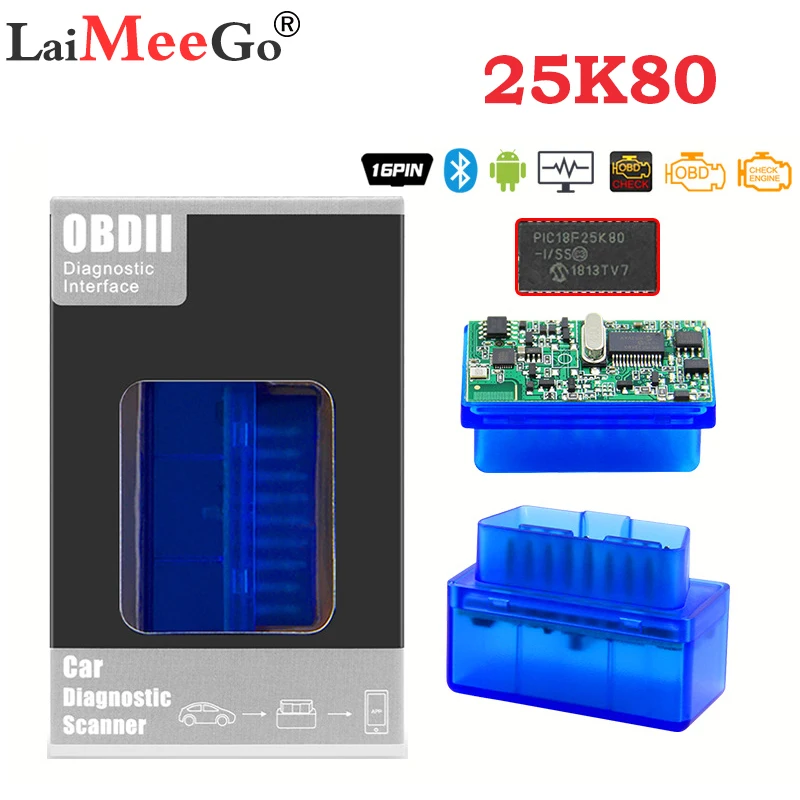 Best MINI ELM 327 V1.5 Bluetooth For Android elm Auto OBD2 Scanner Car Code Reader Diagnostic Tool elm-327 V 1.5 OBD 2 II |