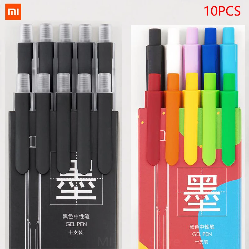 10 шт./кор. гелевая ручка Xiaomi Mijia kinbora с 0 5 мм черная запасная нейтральная цветные