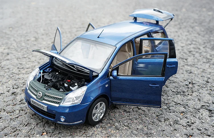 Бутик 1:18 Nissan GENISS MPV 6 модель сплава двери, моделирование литой металлическая модель автомобиля, расширенная коллекция подарок