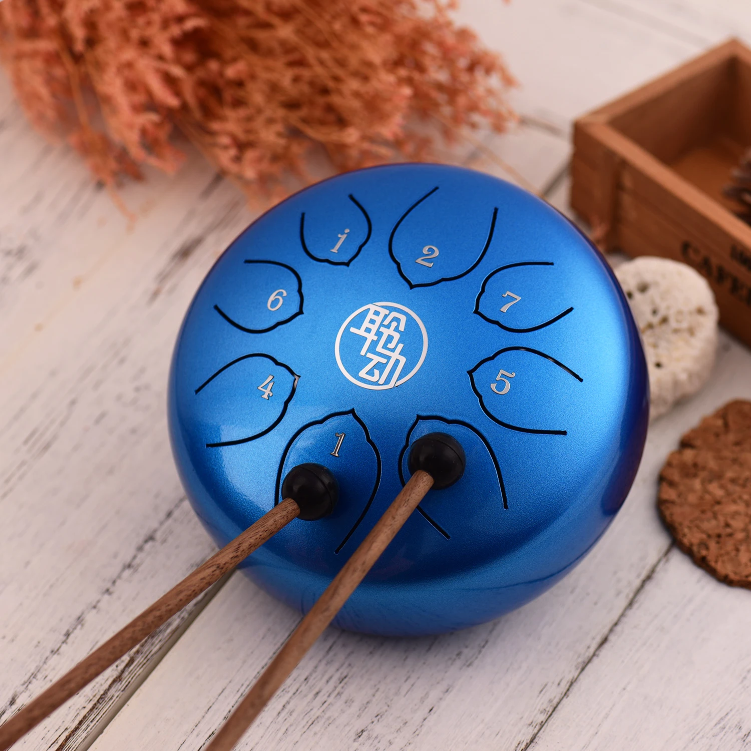 6 дюймов Сталь язык барабан Handpan барабана 8-заметки с ключом ударный инструмент с барабанные палочки барабан сумка чистящей тканью для начинающих