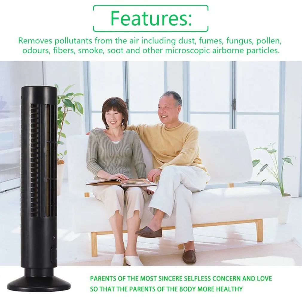 

Ordinary Round Plastic Usb Fan Tower Fan Usb Vertical Air Conditioner Fan Tower Fan Usb Mini Leafless Fan