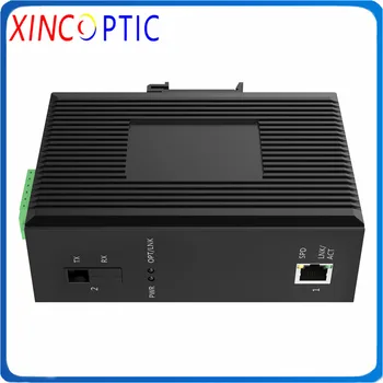 

1POE IEEE802.3af/at+1Dual Fiber, SM 1310nm, 20km, SC,10/100M Din-Rail Mount PoE Media Converter