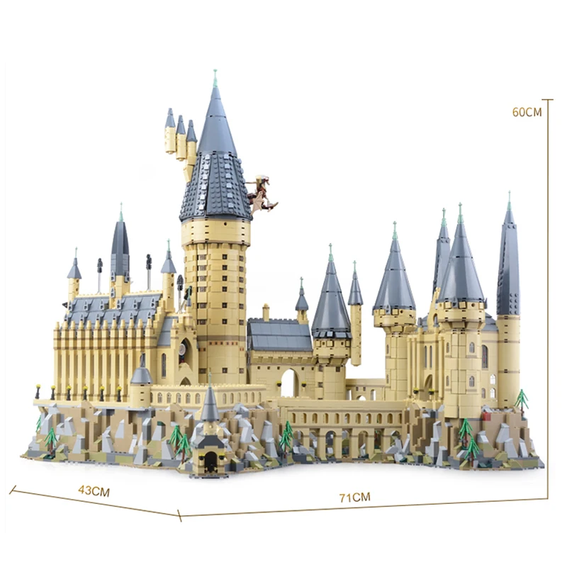 Дешево 16060 Harri Волшебная школьная серия замок совместим с 71043 строительные блоки кирпичи обучающая игрушка Подарки на день рождения для Chlid