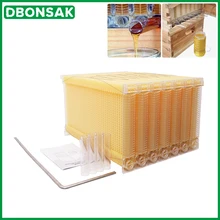 Автоматическая медовая сборная оправа для гнезда, пчеловодство, пищевая пластиковая расческа для мёда, коробка с пчелиной селезенкой, инструменты для пчеловодства Автоматическая медовая сборная оправа для гнезда, пчеловодство, пищевая пластиковая расческа для мёда, коробка с пчелиной селезенкой, инструменты для пчеловодства