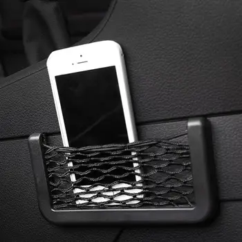 

Multifunctional Easy Mount Mesh Net Car Storage Bag Holder for Phone Cash Card
