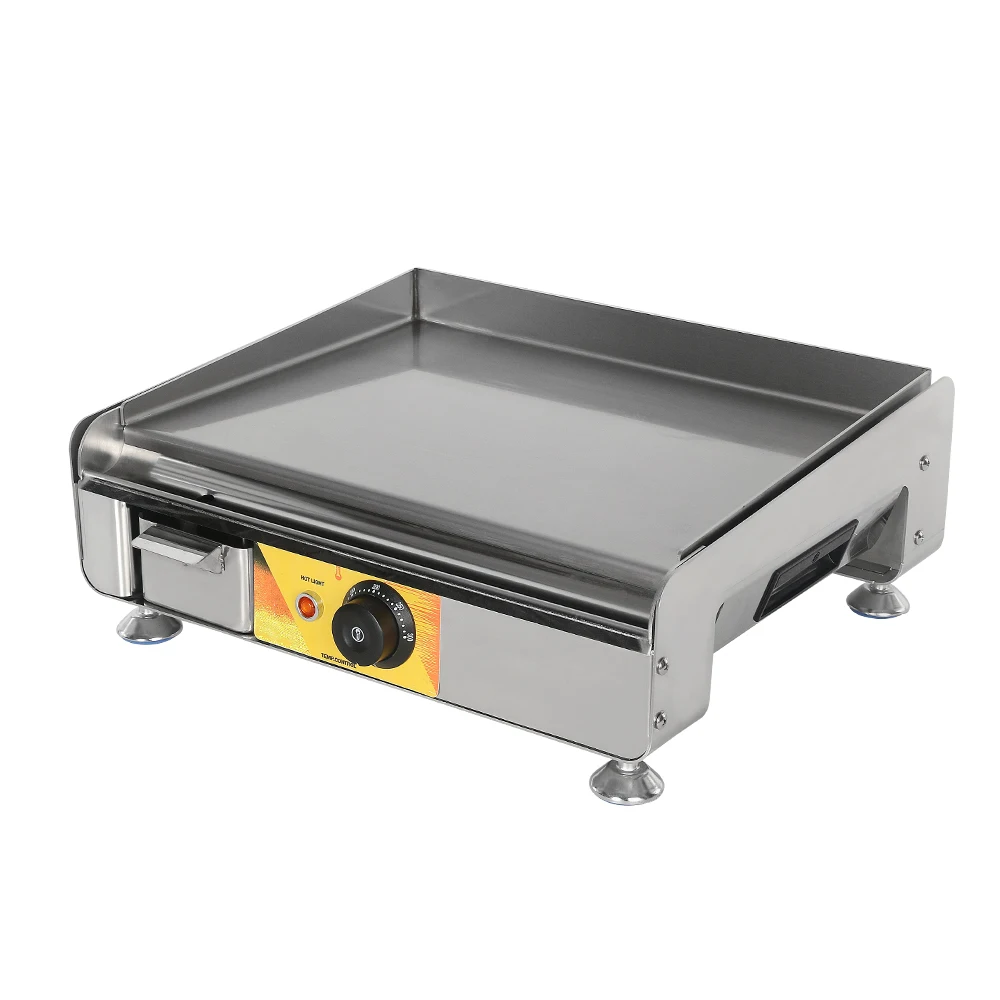 ITOP 2300 Вт электрическая сковорода из нержавеющей стали с горячей плитой для стейка, жареная сковорода для улицы, электрическая сковорода-гриль для барбекю, плита Plancha