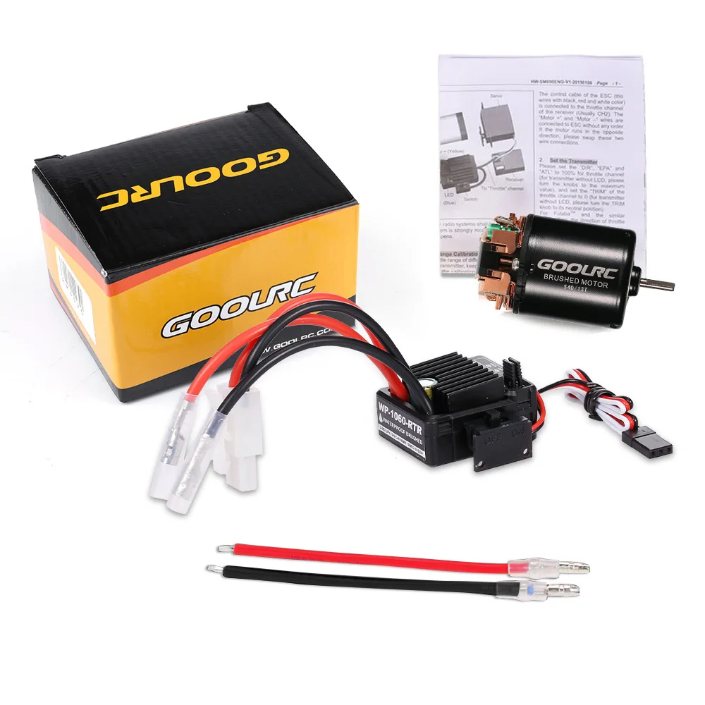GoolRC 540 13T матовый двигатель с 60A ESC Combo для 1/10 Traxxas Ford F 150 RC автомобильные детали|motor