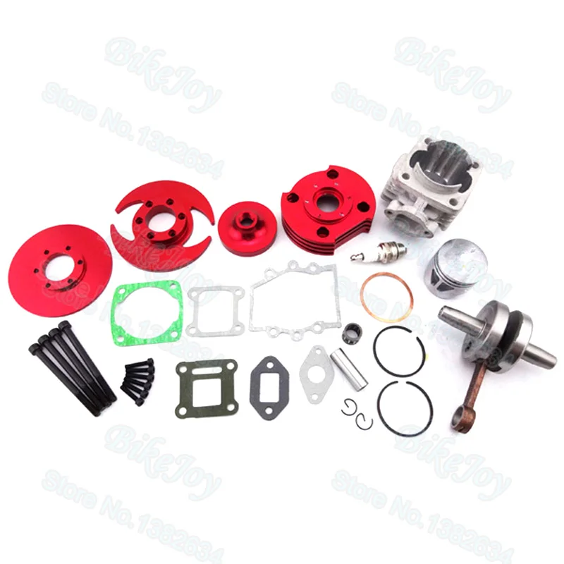 High Performance Big Bore Kit 44mm Cylinder Piston Crankshaft Set for 47cc 49cc Mini Moto Dirt Pocket Bike ATV Quad Minimoto