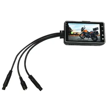 

High-definition Front And Rear Double Record Motorcycle Driving Recorder DVR Video Recorder Tachograph Driving Camcorder