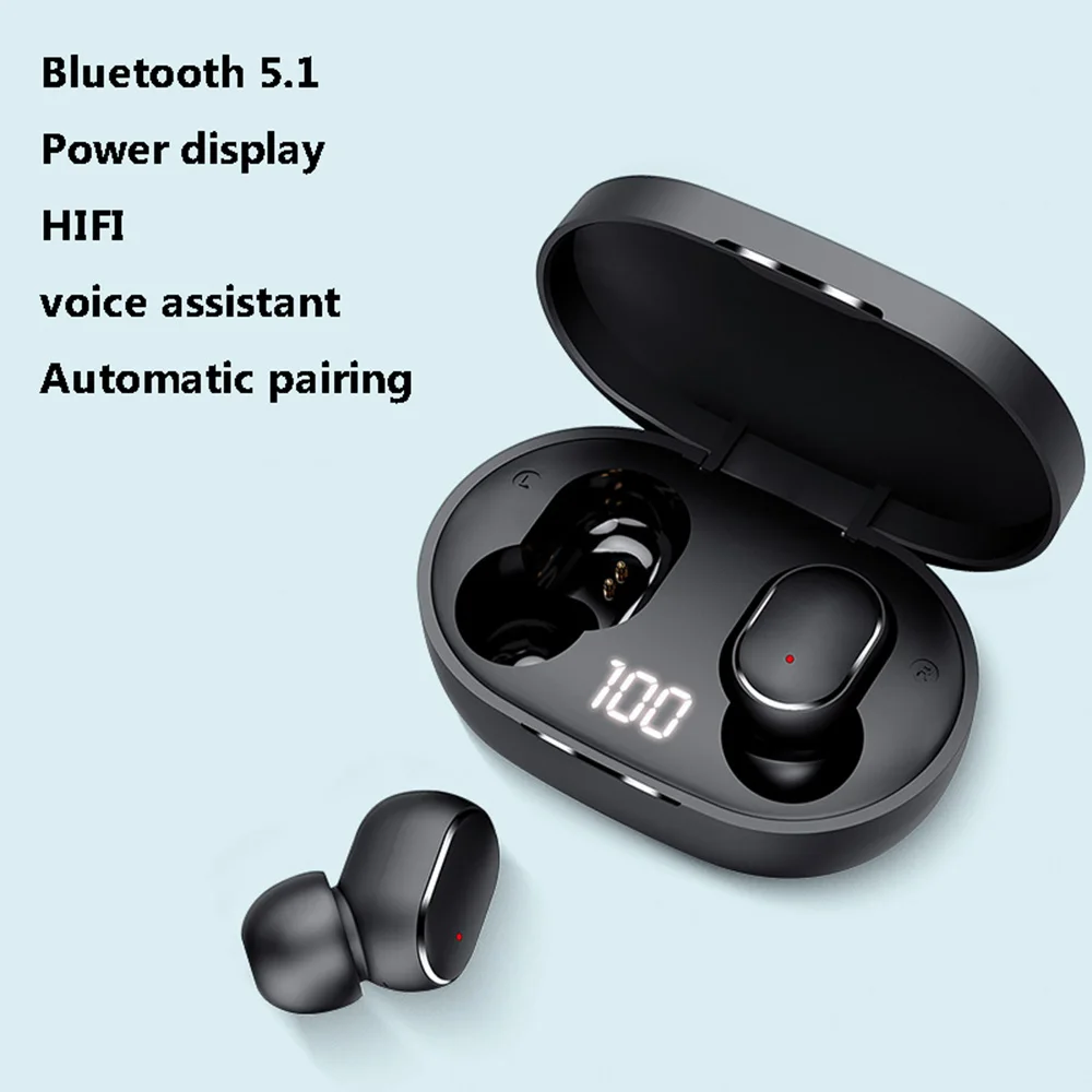 

Sports Wireless Bass Earbuds Headphone M3 2020 LCD LED Display Tws Bluetooths Earbuds Earphones For Redmi Airdots
