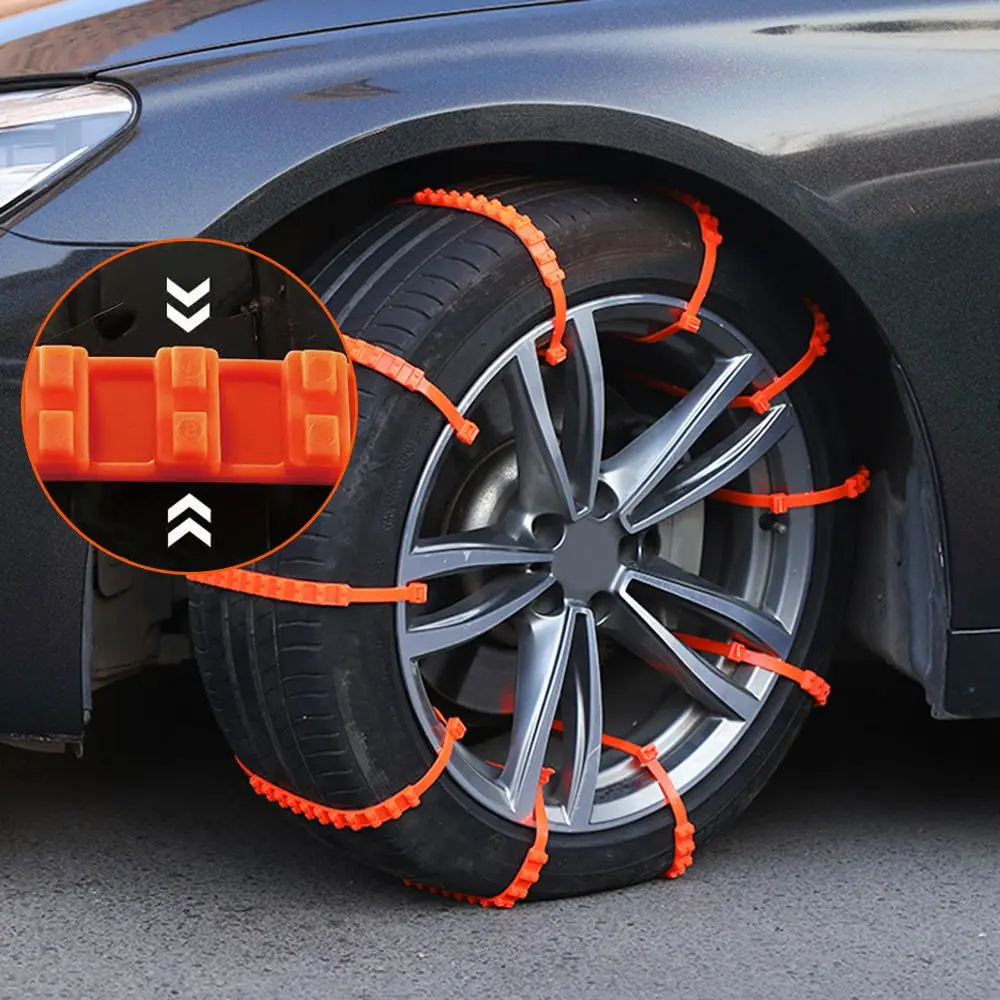 10 шт. износостойкая цепочка для зимнего льда и снега инструмент безопасного