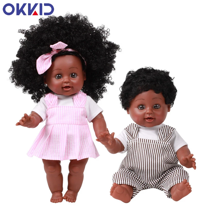 OKKID 35 см Мягкая силиконовая виниловая кукла Bebe для новорожденных Реалистичная