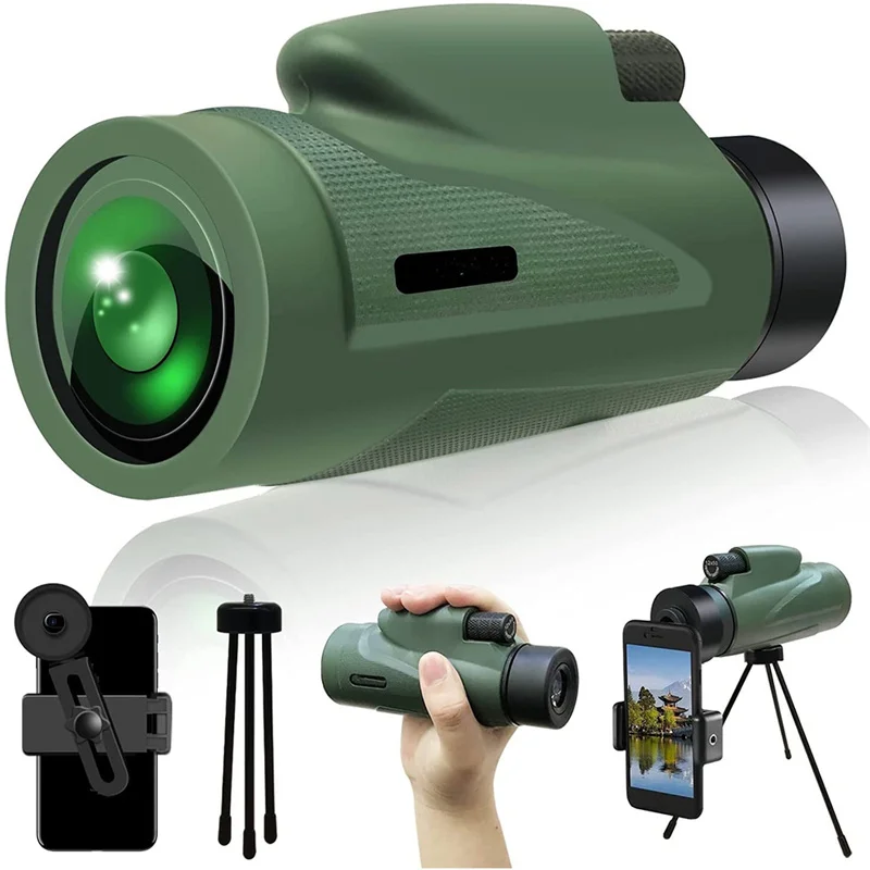 12X50 High-power High-listing Waterproof Zoom Monoculars Suitable for Bird Watching Wild Animal Hunting Camping Hiking | Инструменты