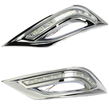 

Daytime Running Lights DRL LED Turn Signal Fog Lamp for Hyundai Sonata I45 11-12